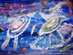 Рисунки детей про Космос