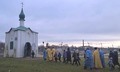 Первый Крестный ход у часовни Св. Анастасии в Пскове (видео)