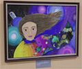 Новая выставка рисунков победителей конкурса «Мы - дети Космоса» в библиотеке братьев Гримм